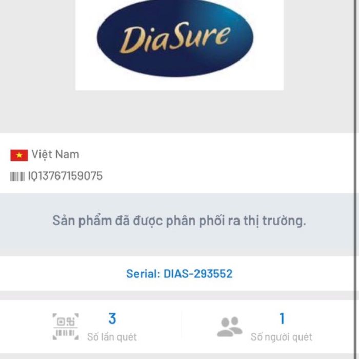 dùng icheck để phân biệt sữa thật diasure