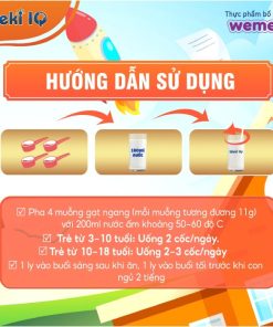hướng dẫn sử dụng sữa weki iq